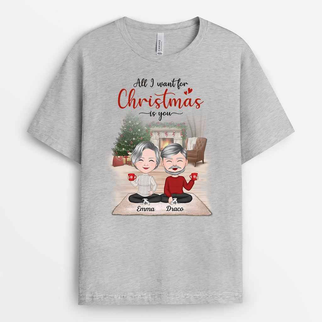 All I Want For Christmas Is You - Personalised Gifts | T-shirts for Couples/Lovers Christmas