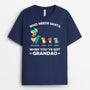 0583AUK1 Personalised T shirts Gifts Dinosaur Grandpa Dad Christmas