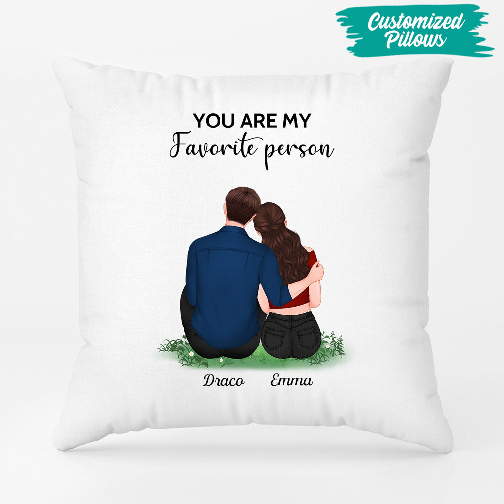 You Are My Favorite Person Personalised Gifts Pillow for Couples L Custom Chic UK