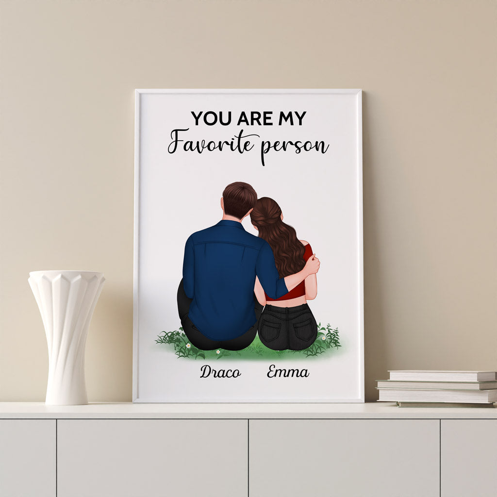 You Are My Favorite Person - Personalised Gifts | Posters for Couples/Lovers