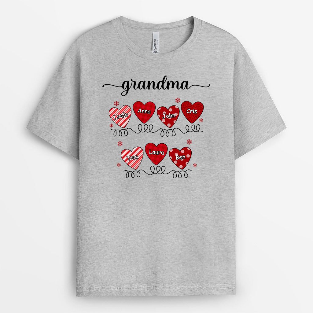 0599AUK1 Personalised T shirts Gifts Grandma Mum Christmas