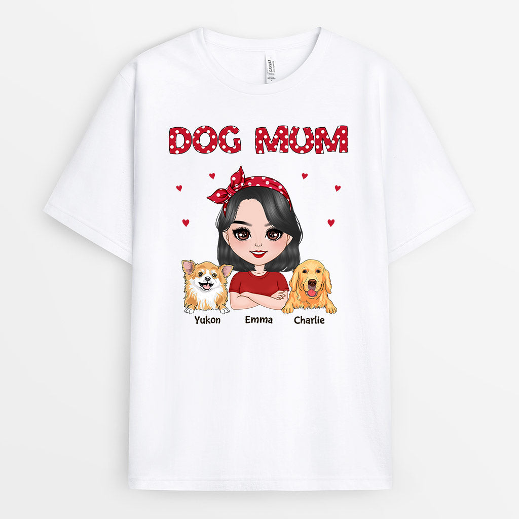 0607AUK2 Personalised T shirts Gifts Girl Dog Lovers