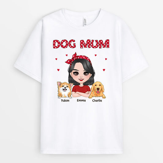 0607AUK2 Personalised T shirts Gifts Girl Dog Lovers