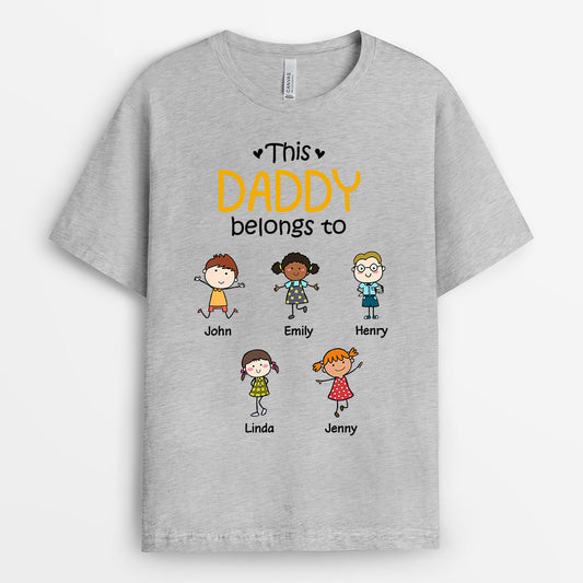 0618AUK1 Personalised T shirts Gifts Kids Grandad Dad