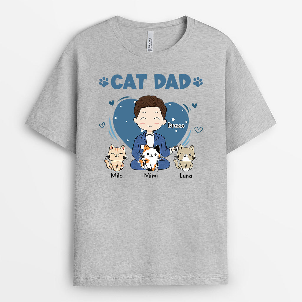 Cat Dad - Personalised Gifts | T-shirts for Cat Lovers