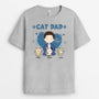 0669Auk1 Personalised T shirts Gifts Man Cat Cat Lovers