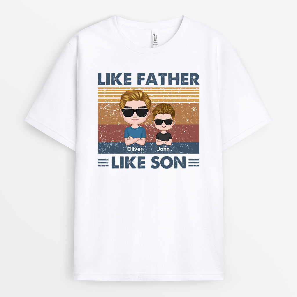 Like Father Like Son - Personalised Gifts | T-shirts for Dad