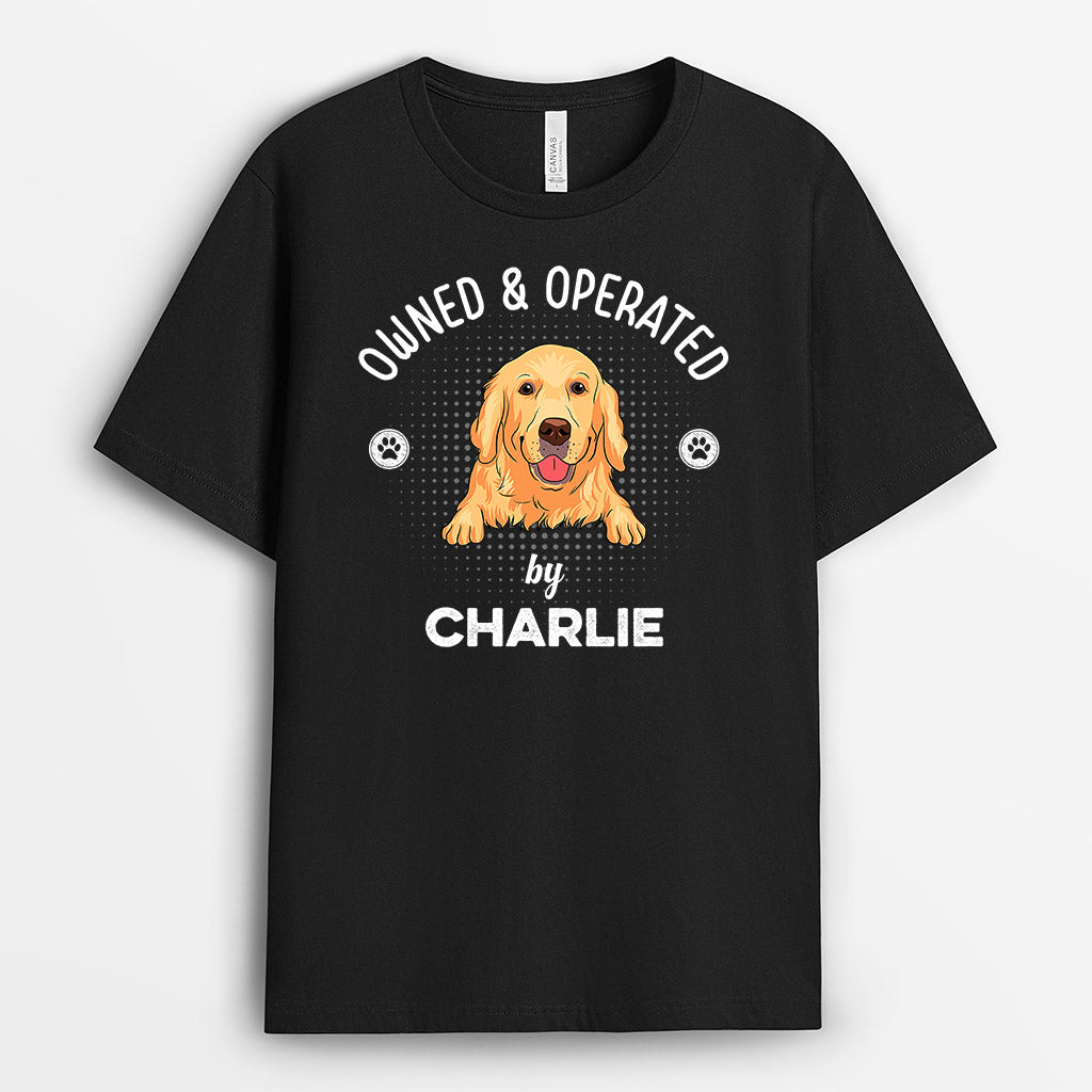 Owned & Operated By Dog - Personalised Gifts | T-shirts for Dog Lovers