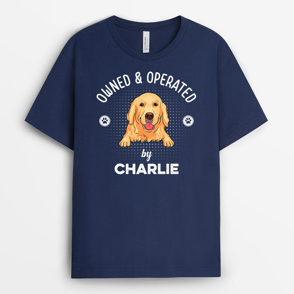 Owned & Operated By Dog - Personalised Gifts | T-shirts for Dog Lovers