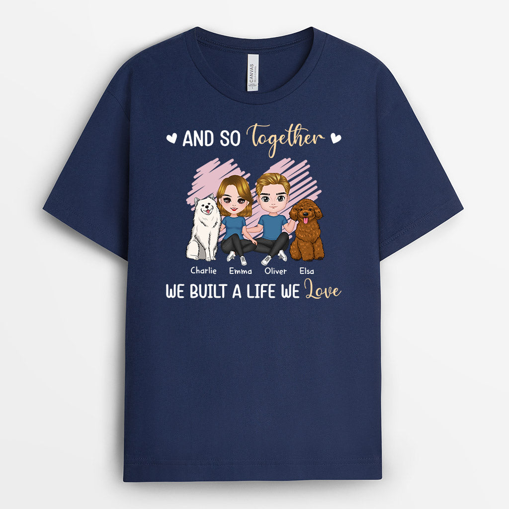 Together - Personalised Gifts | T-Shirts For Couples Dog Lovers