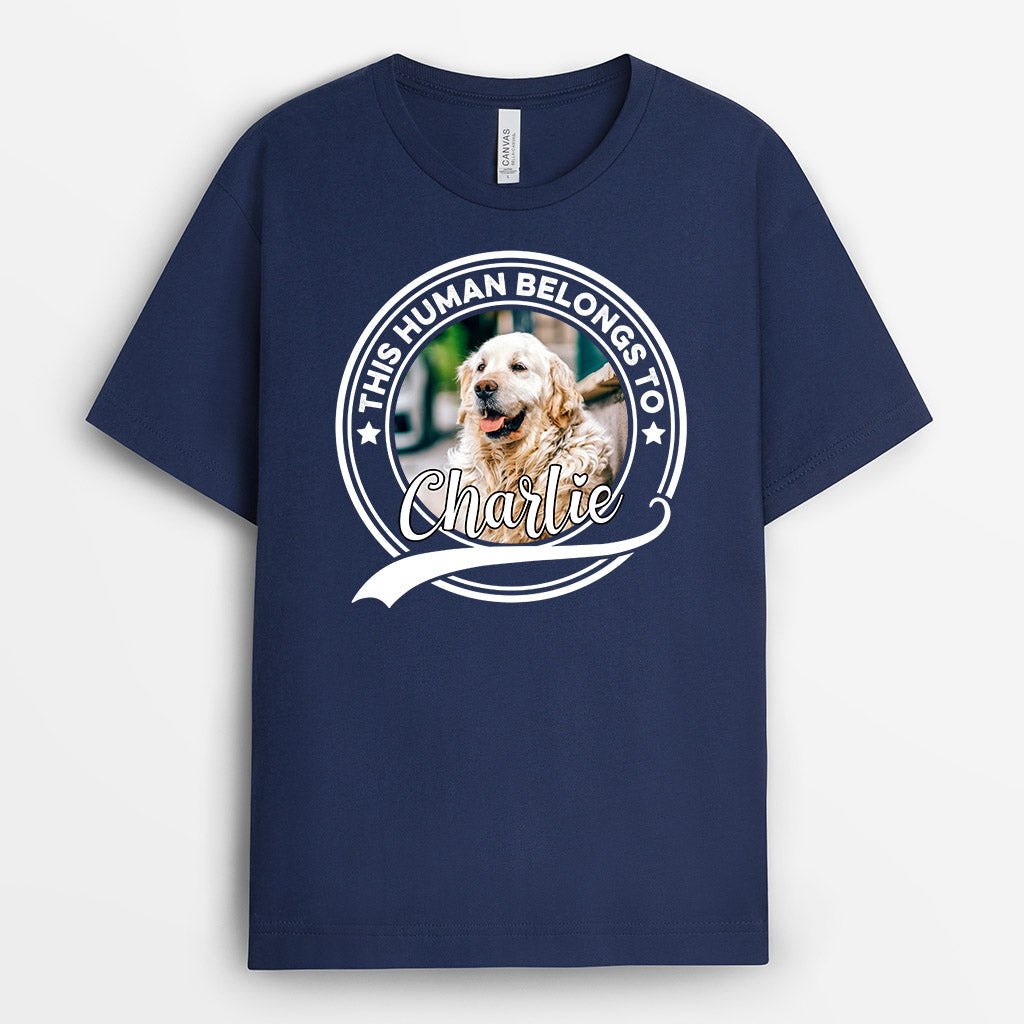This Human Belongs To - Personalised Gifts | T-shirts for Dog Lovers
