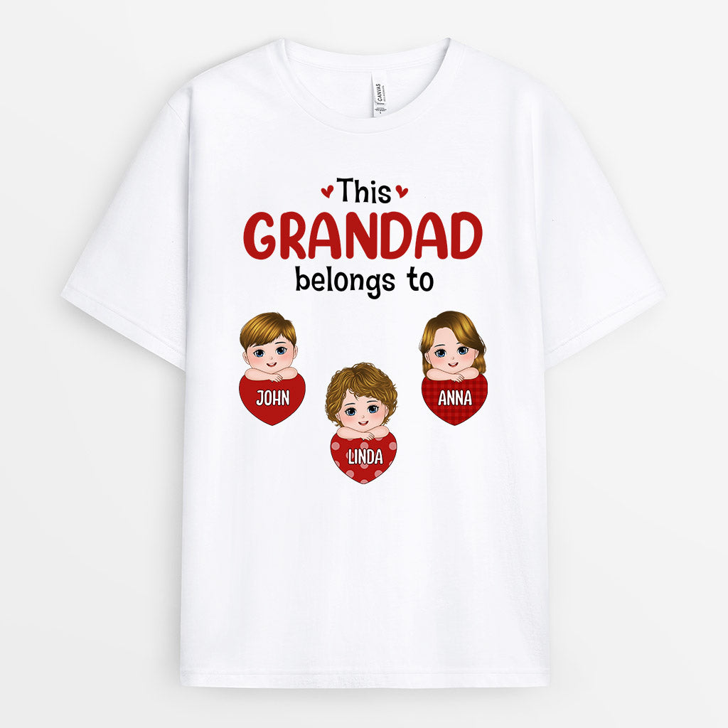 This Grandad Daddy Belongs To - Personalised Gifts | T-shirts for Grandad/Dad