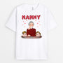 0701Auk1 Personalised T shirts Gifts Hearts Kids Grandma Mum