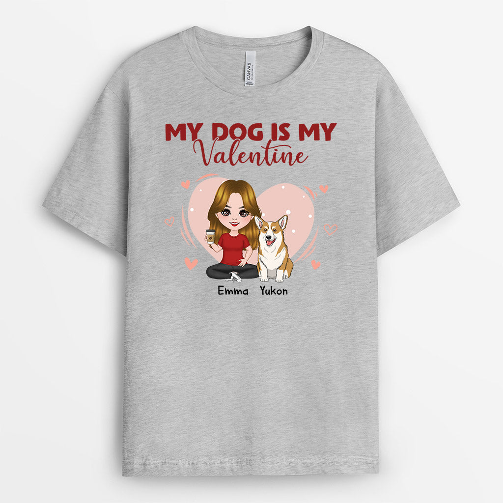 My Dog Is My Valentine - Personalised Gifts | T-shirts for Dog Lovers