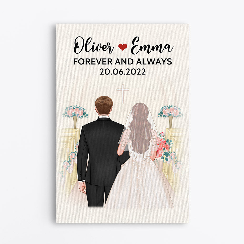 Forever And Always - Personalised Gifts | Canvas for Couples/Lovers