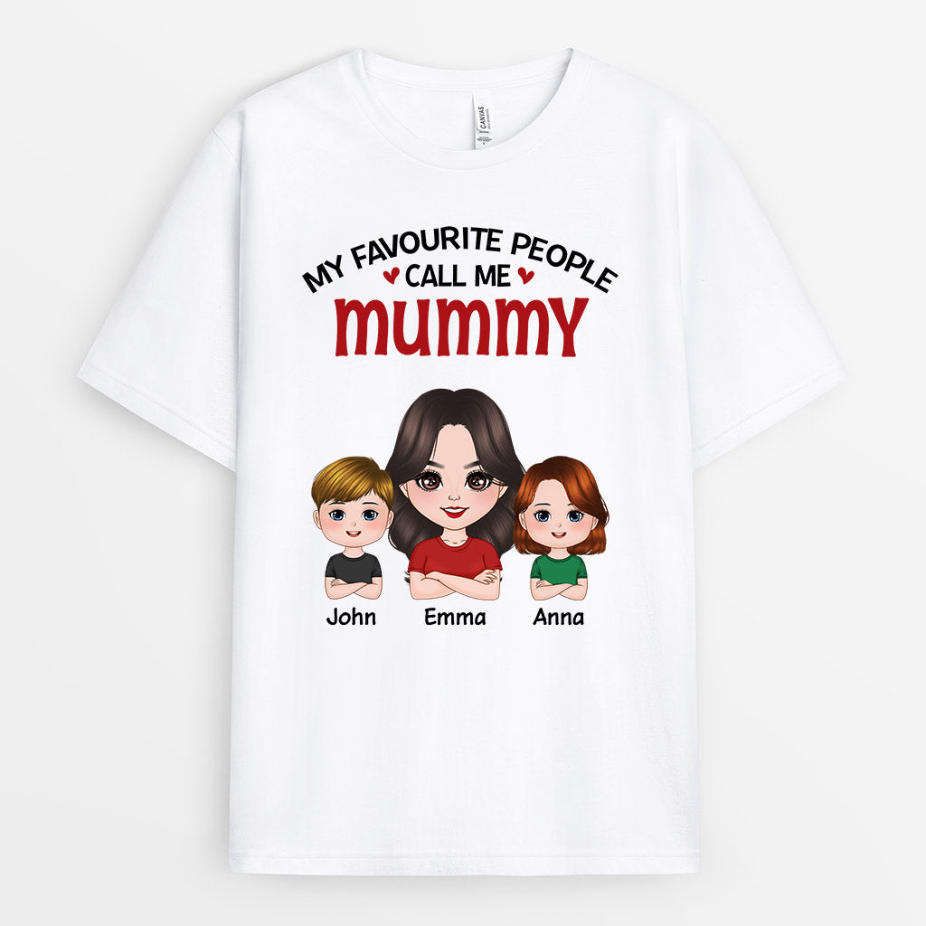 My Favourite People Call Me Grandma/Mummy - Personalised Gifts | T-shirts for Grandma/Mum