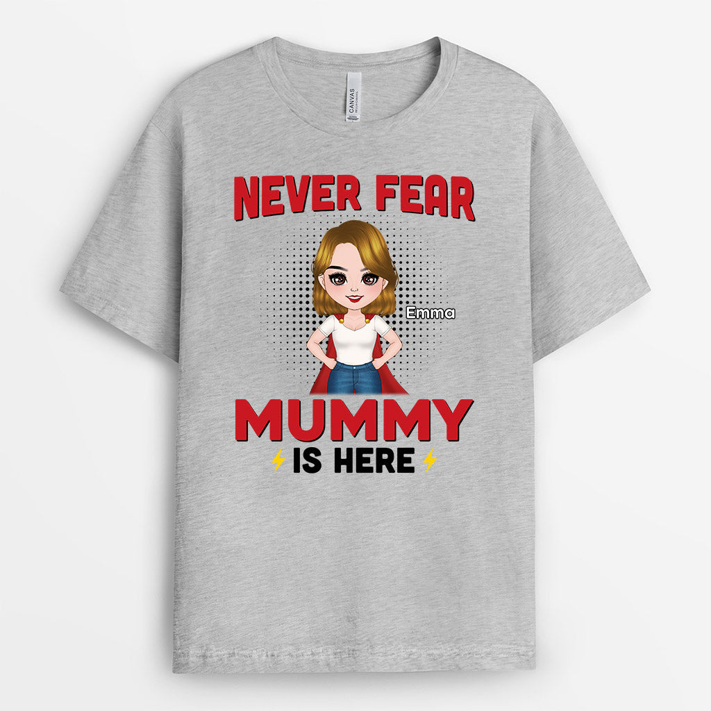 Never Fear Grandma/Mummy Is Here - Personalised Gifts | T-shirts for Grandma/Mum