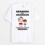 0734AUK2 Personalised T shirts Gifts Fist Bump Grandma Mum