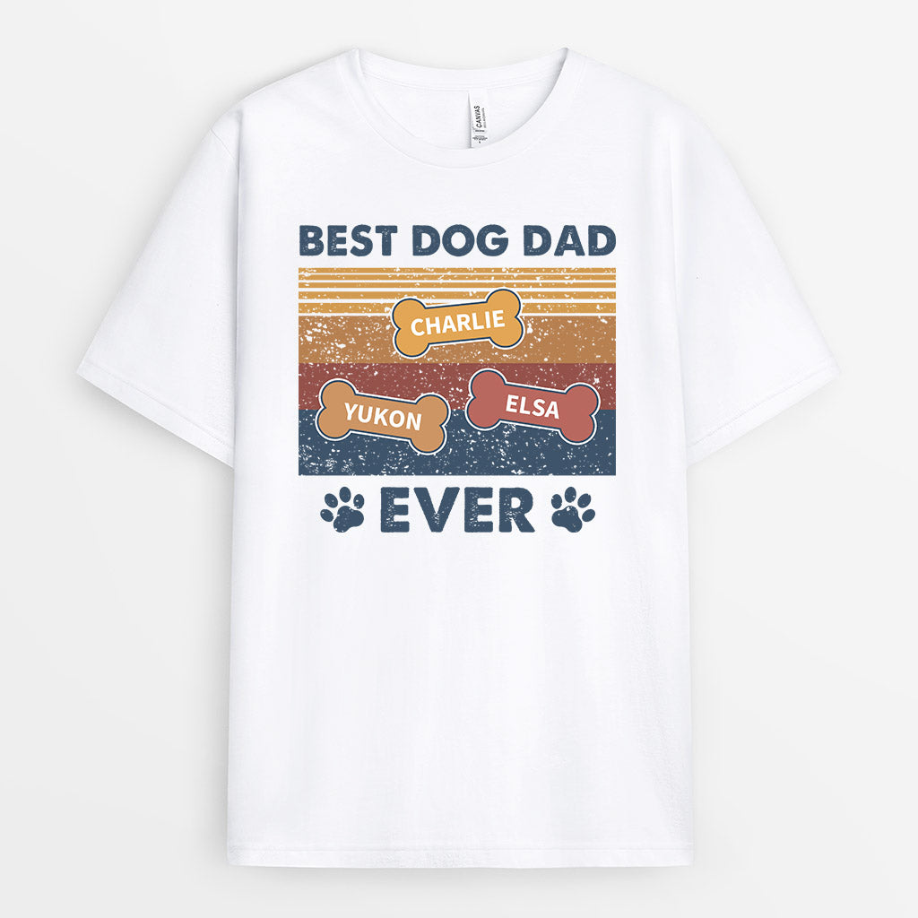 Best Dog Dad Ever - Personalised Gifts | T-shirts for Dog Lovers