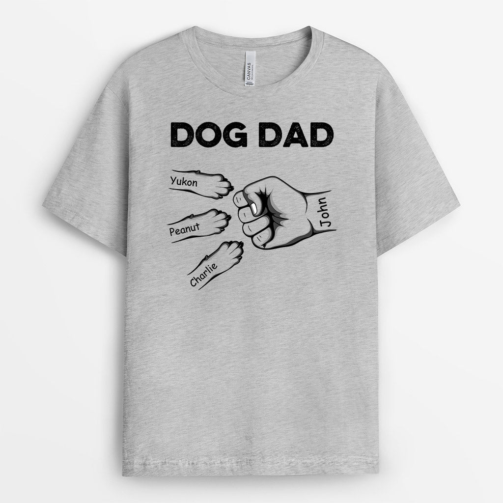 0749A290CUK2 Personalised T shirts Gifts Handprints Dog Lovers