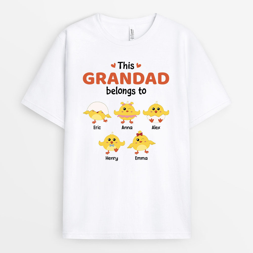 This Grandad Belongs To - Personalised Gifts | T-shirts for Grandad/Dad