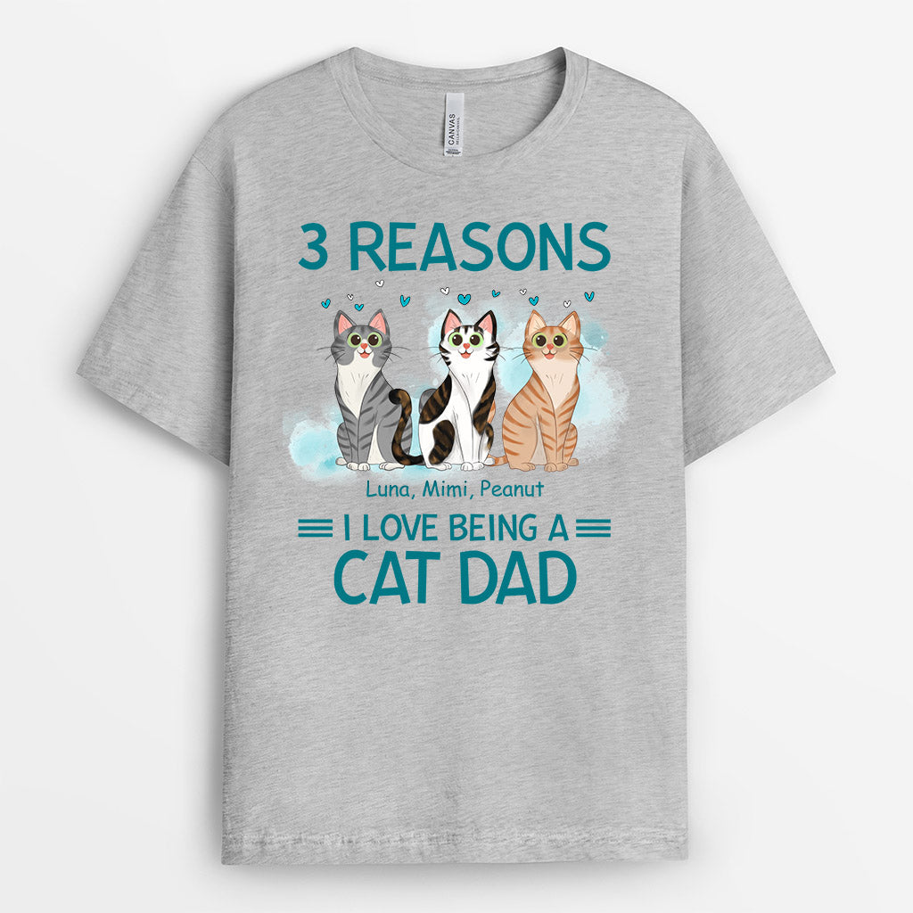 Reason I Love Being A Cat Mum/Dad - Personalised Gifts | T-shirts for Cat Lovers
