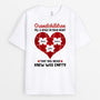 0761AUK1 Personalised T shirts Gifts Heart Puzzle Grandma Mum