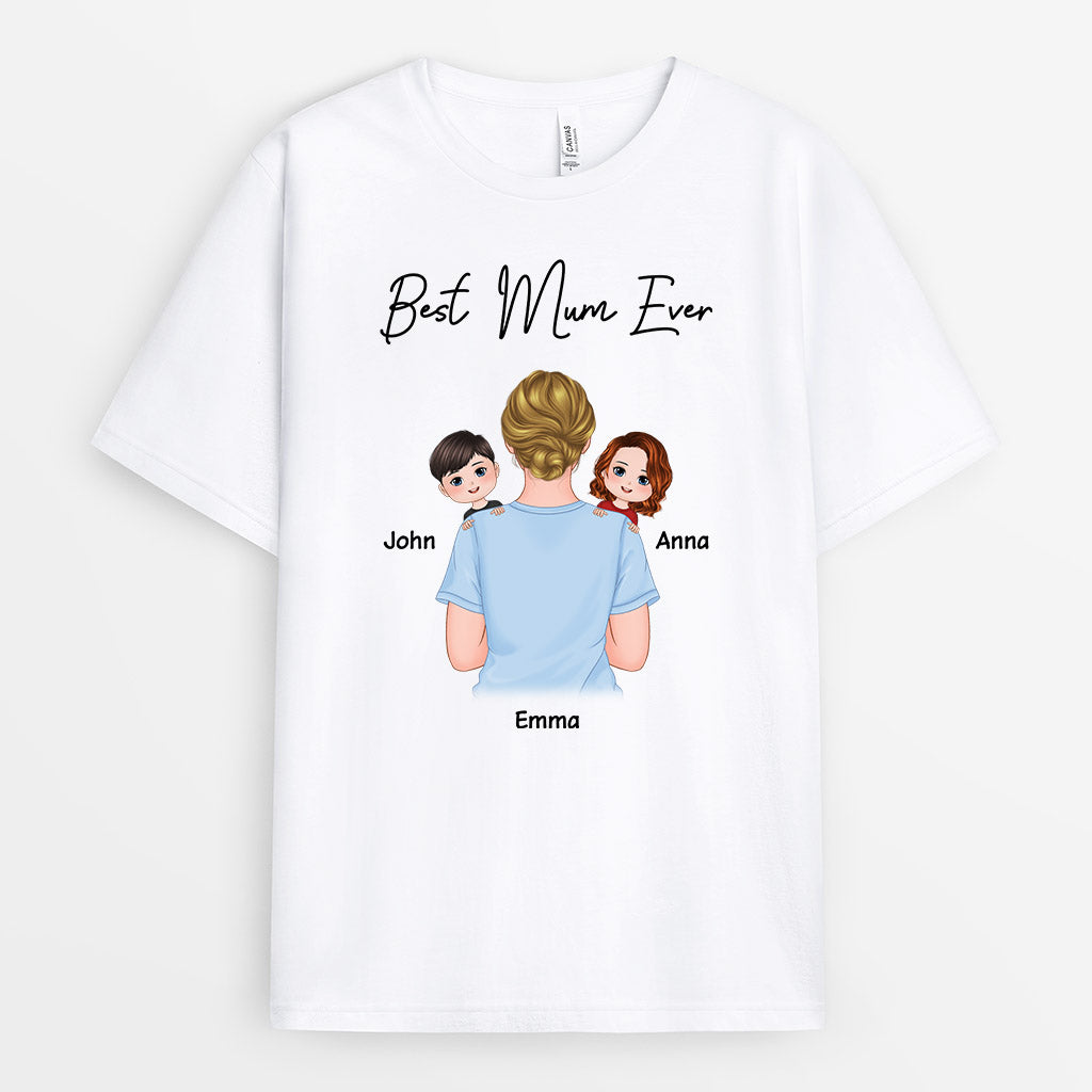 Best Mum Ever - Personalised Gifts | T-shirts for Grandma/Mum