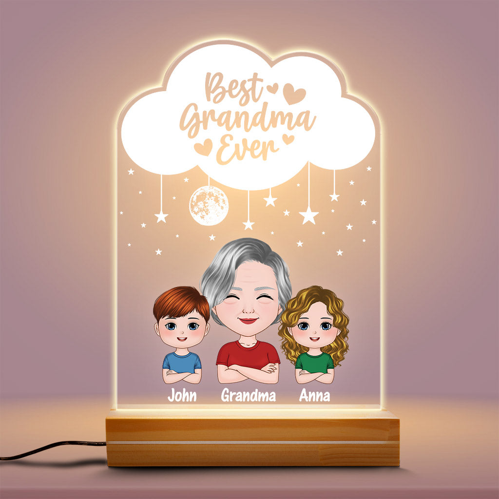 Best Grandma/Mummy Ever - Personalised Gifts | Night Light for Grandma/Mum