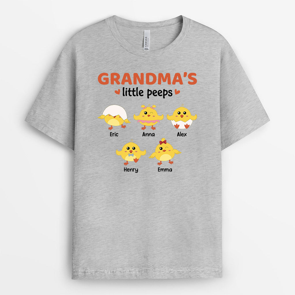 Grandma/Mummy's Little Peep - Personalised Gifts | T-shirts for Grandma/Mum