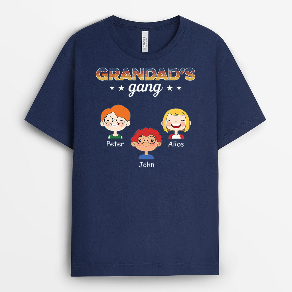 Grandad/Daddy‘s Gang - Personalised Gifts | T-shirts for Grandad/Dad