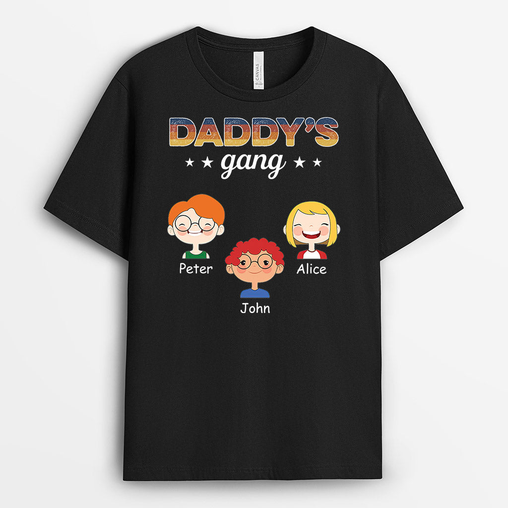 Grandad/Daddy‘s Gang - Personalised Gifts | T-shirts for Grandad/Dad