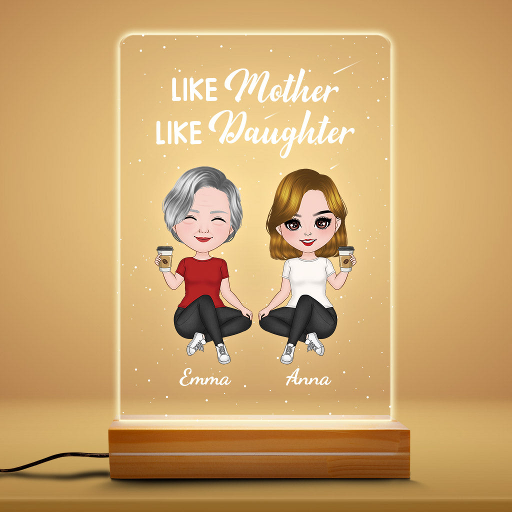 Like Mother Like Daughter - Personalised Gifts | Night Light for Grandma/Mum