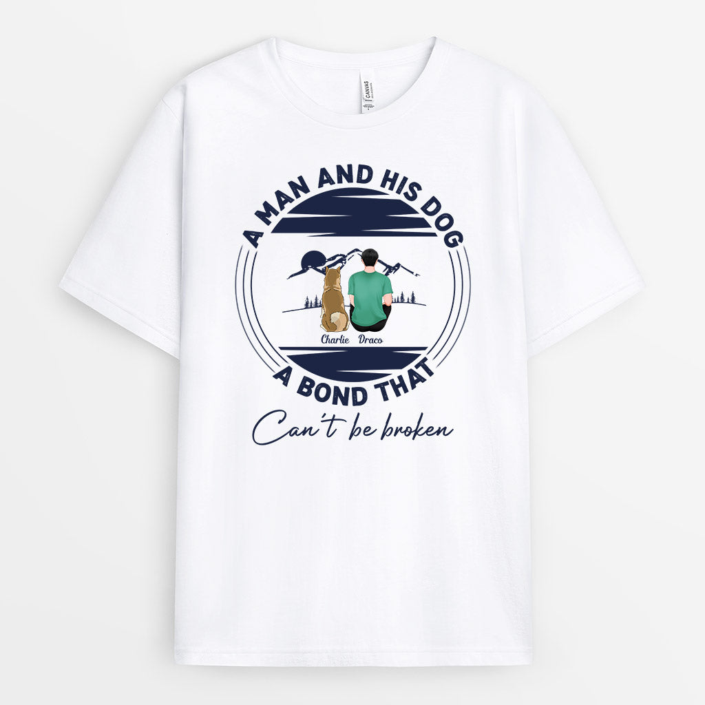 A Bond That Can't Be Broken - Personalised Gifts | T-shirts for Dog Lovers