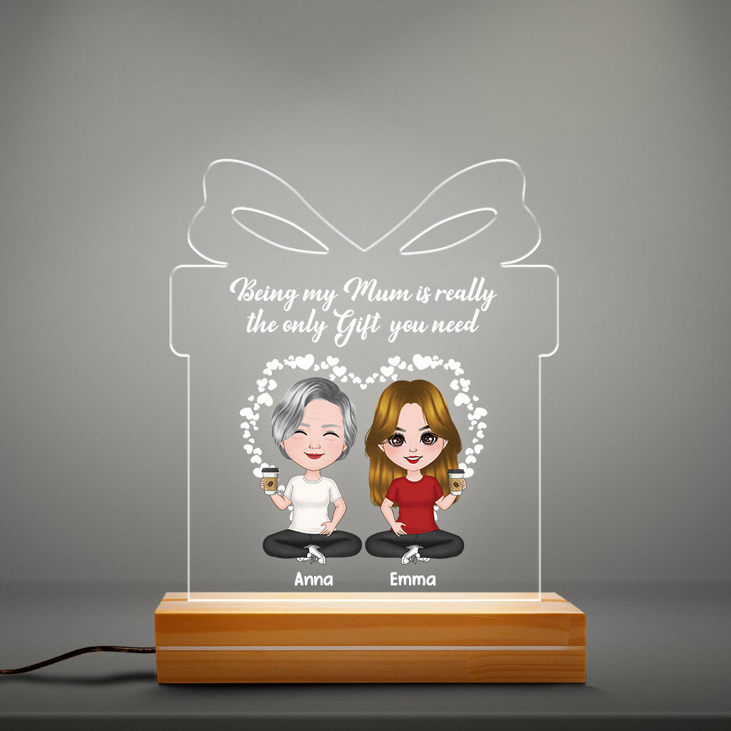 0807LUK3 Personalised 3D LED Light Gifts Mother Grandma Mum