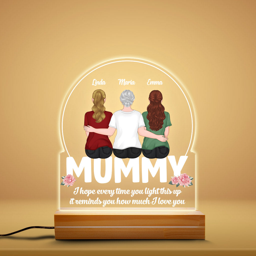 Mummy We Love You - Personalised Gifts | Night Light for Grandma/Mum
