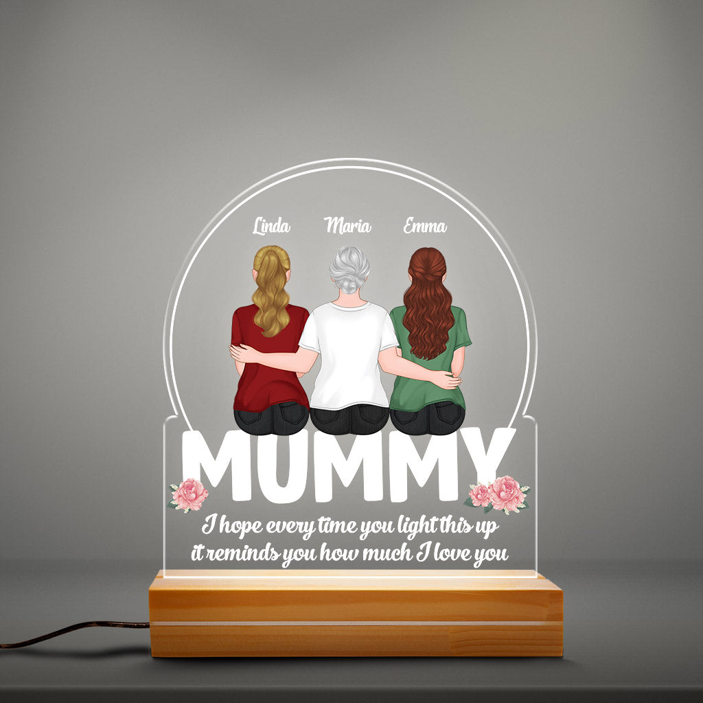 Mummy We Love You - Personalised Gifts | Night Light for Grandma/Mum