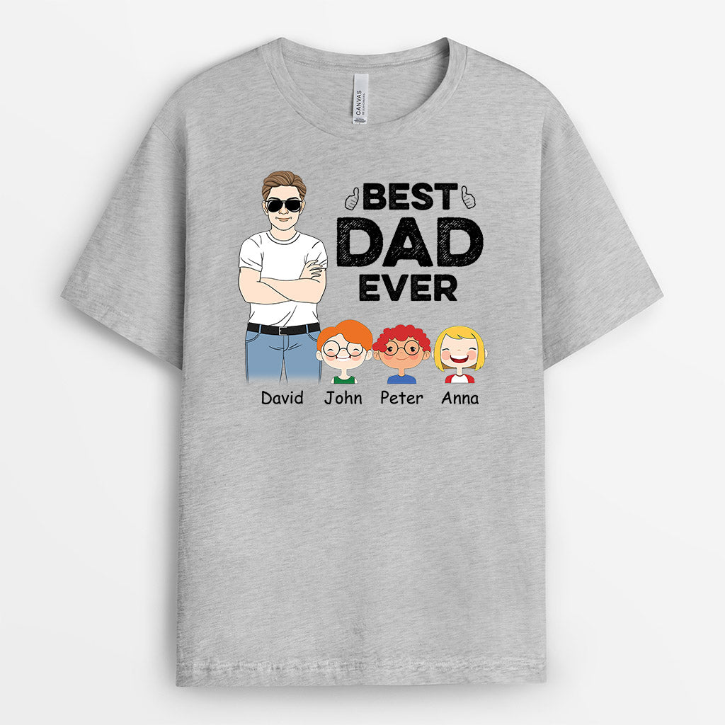Best Dad Ever - Personalised Gifts | T-shirts for Dad