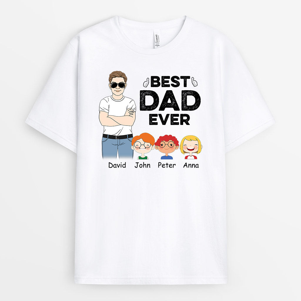 Best Dad Ever - Personalised Gifts | T-shirts for Dad