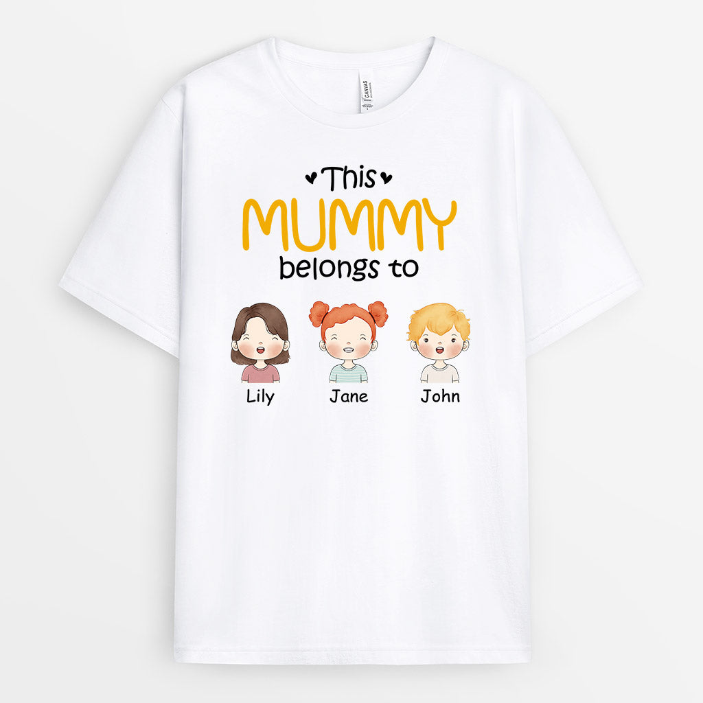 0827AUK1 Personalised T shirts Gifts Grandma Mum