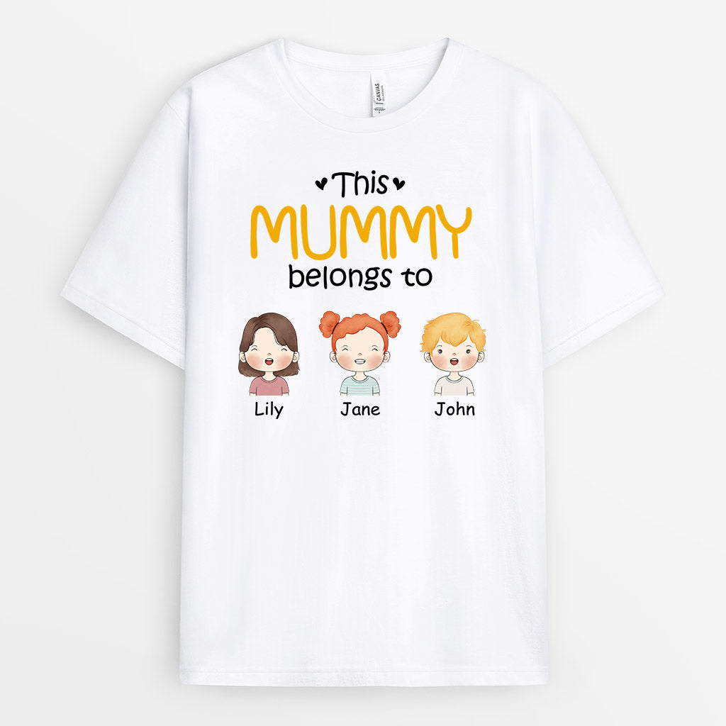This Mummy/Grandma Belongs To - Personalised Gifts | T-shirts for Grandma/Mum