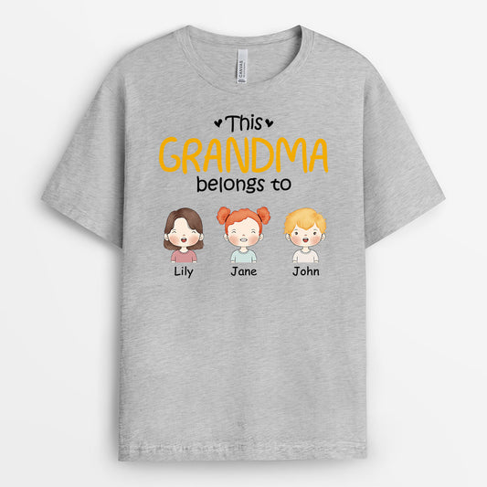 0827AUK2 Personalised T shirts Gifts Grandma Mum