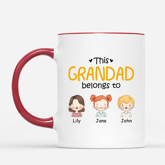 0827MUK2 Personalised Mugs Gifts Grandad Dad