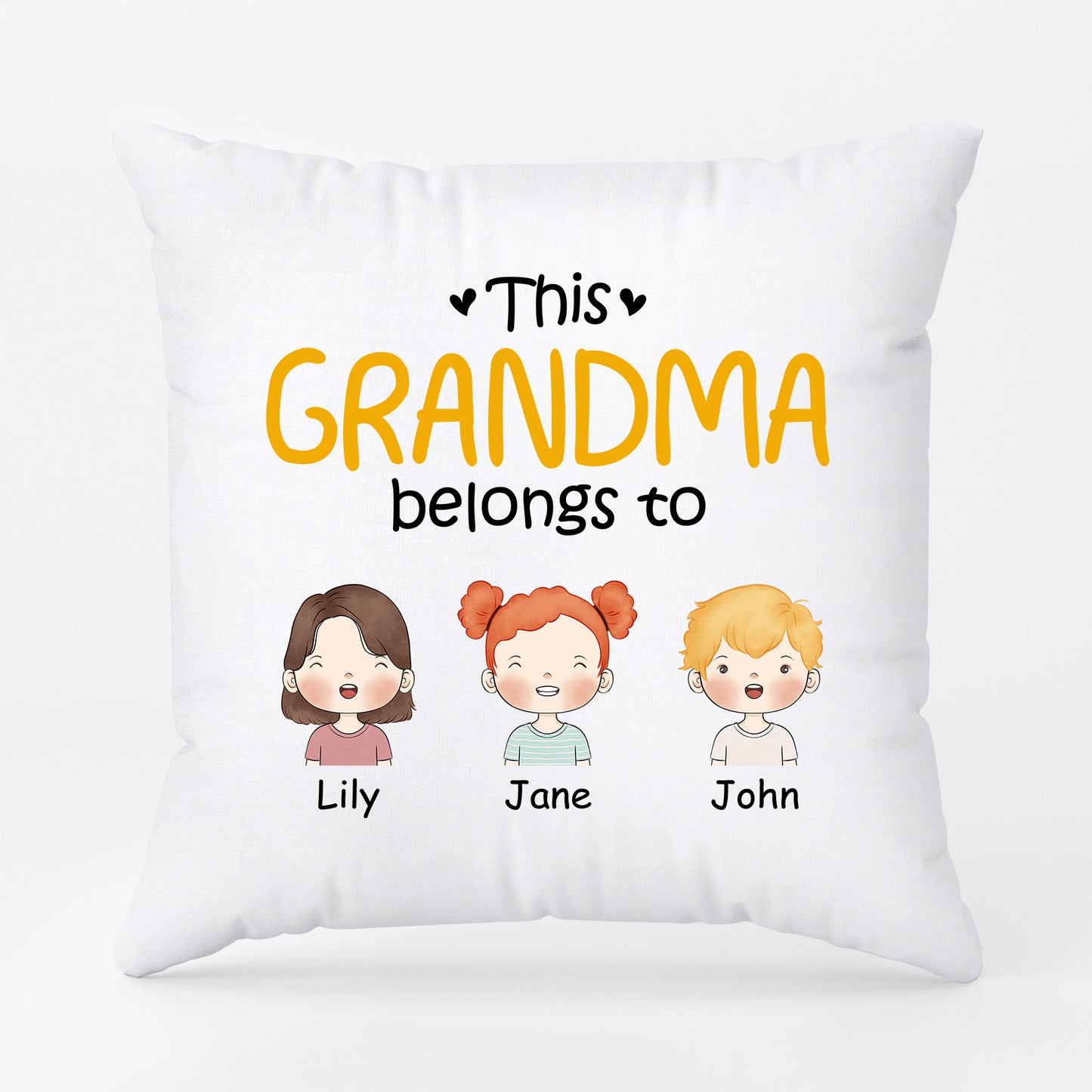 This Mummy/Grandma Belongs To - Personalised Gifts | Pillows for Grandma/Mum