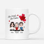 0831MUK1 Personalised Mugs Gifts Heart Grandma Mom