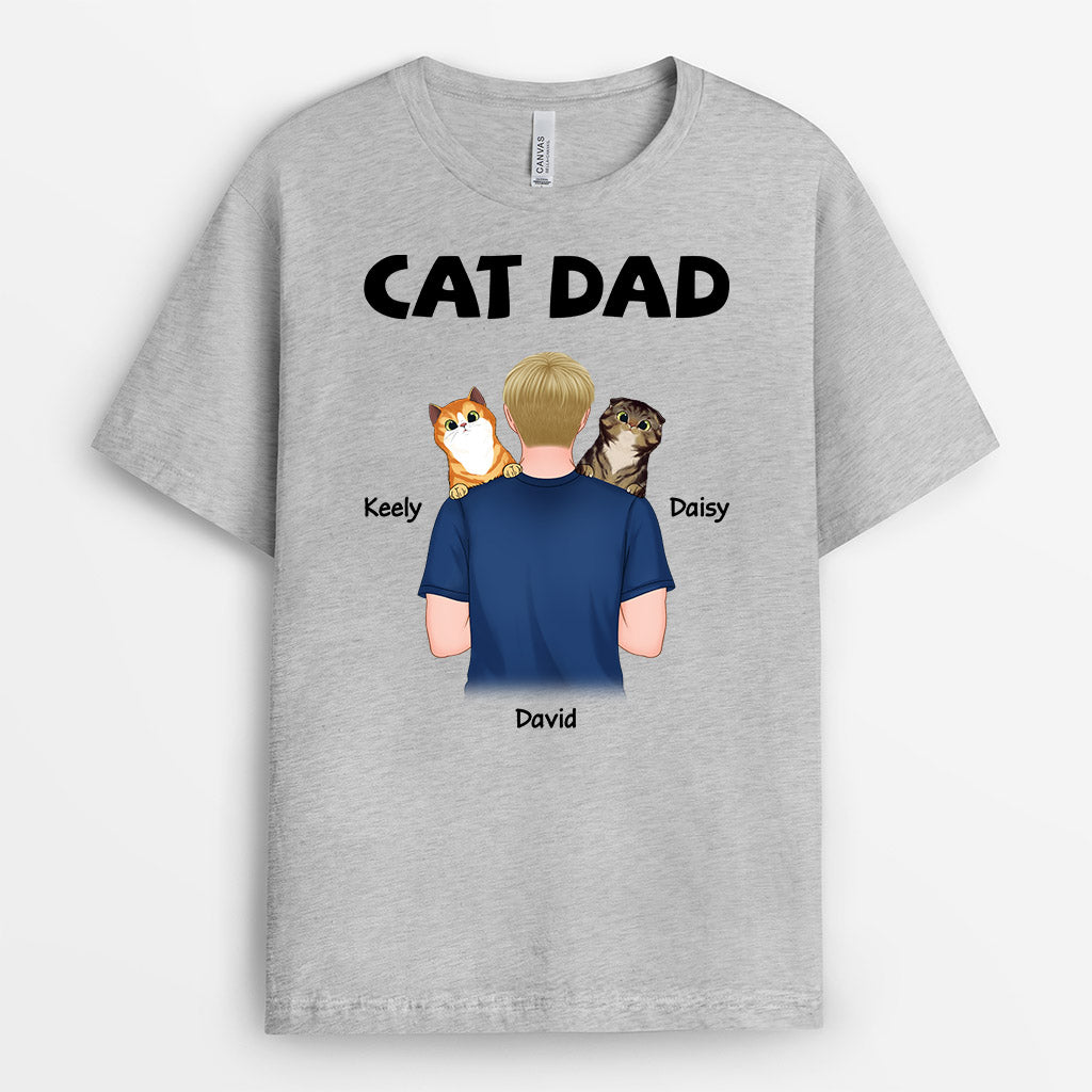 0834AUK2 Personalised T shirts Gifts Cat Cat Lovers