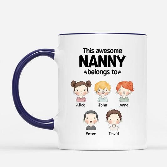 0840MUK2 Personalised Mugs Gifts Kid Mum Dad