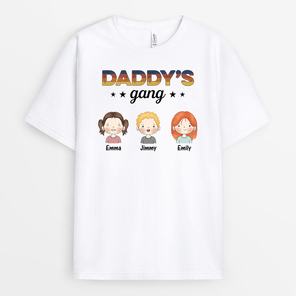 Personalised Grandad/Daddy's Gang T-shirt