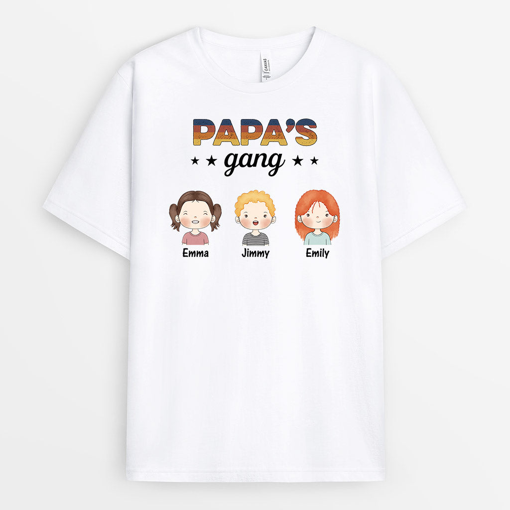 Personalised Grandad/Daddy's Gang T-shirt