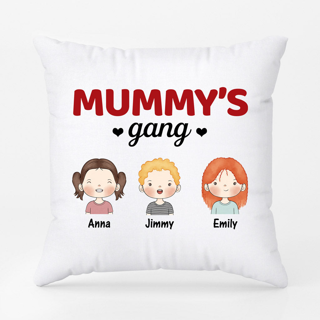 Mummy's Gang - Personalised Gifts | Pillow for Grandma/Mum